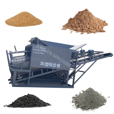 Rotary Sand Screening Machine: Mobile Electric Sifter with Vibrating Drum for Stone Separation, Mining Gravel Sieve Equipment