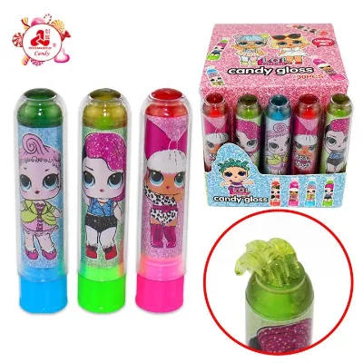 Crazy Hair Lipstick Gel Liquid Candy Fruit Flavor Lipstick Jam Syrup Candy
