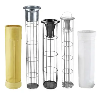 Factory Direct Stainless Steel Filter Bag Cage Made of Galvanized Steel Wire With Nylon Fabric PP/PE Removal Dust Collector