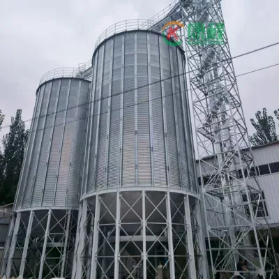 Factory Direct Price Galvanized Steel Durable Build Grain Bin 50 Ton 10000 Ton for Agricultural Cooperative Grain Processing