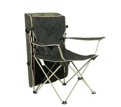 Beach Chair with Canopy Shade Steel Chair Folding Camping Chair with Canopy&Cup Holder, Side Pocket for Camp, Beach, Fishing