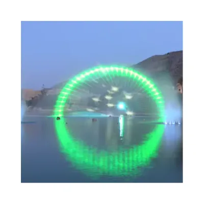 Outdoor Lake Movie Projection 10m Height Lake Floating Water Movie Projection Fountains