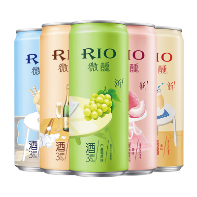 330 Rio Cocktail Drink Rose Lychee Brandy Flavor Canned Alcoholic Cocktail Drinks Exotic Drink