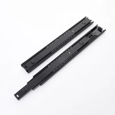 Guangdong Ball Bearing Telescopic Channels 20 Inch Zinc Plated Drawer Rails Silent Hook Drawer Slide
