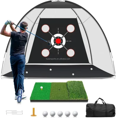 Factory Wholesale Professional Large Outdoor Indoor Golf Practice Net Portable Golf Training Net for Backyard