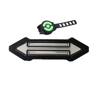 Cross-border New-Style Mountain Bike Turn Signal COB Tail Light with USB-Charged Battery for Enhanced Nighttime Visibility