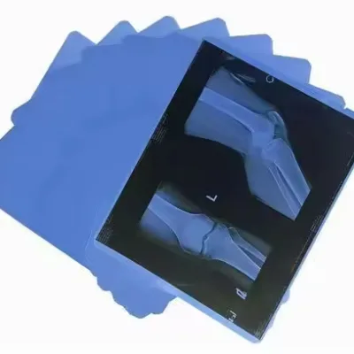 A4 Size for Medical Equipment Inkjet Printing X-Ray Blue Film 215mic X-ray Medical Dry Laser X-ray Imaging Film PET Material