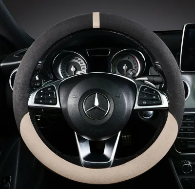 Popular 3-Spoke Suede Steering Wheel Cover Four Seasons Universal Luxury Interior Accessory for 2025 Jetour T2 Traveler