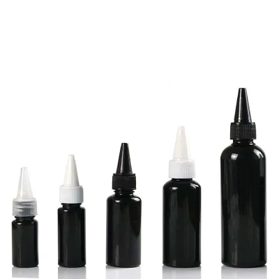 10ml 20ml 30ml 50ml 100ml Round Shoulder Small White Empty Travel Spray Bottle for Skin Care Ink Glue PET PP Screw Cap