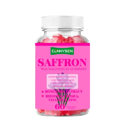 Factory Customization Saffron Gummies for Stress Relief Mood Enhancement Better Sleep and Cortisol Regulation Multi Vitamins