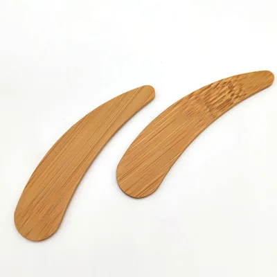 Natural Bamboo Cosmetic Spatula Bamboo Facial Cosmetic Wood Spatula