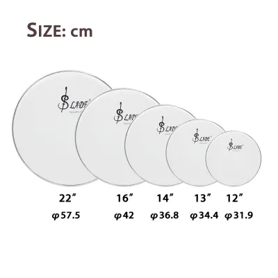 Drum Skin, Jazz Drum Skin, Imported Polyester Film, Double-layer Oil Skin, Striking Surface Drum Skin