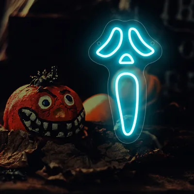 Ghost LED Neon Sign Design Light Halloween for Bedroom and Living Room Festive Decor Perfect Gift for Halloween Christmas