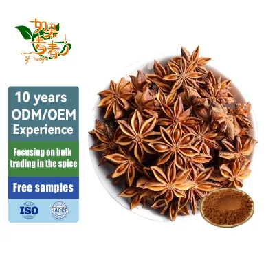 Qingchun Wholesale Star Anise Seeds New Crop Flavor Herb Single Spices Star Anise