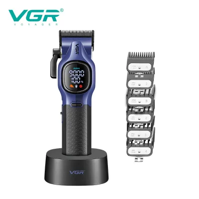 VGR886C Professional High-Speed Brushless Motor Hair for LCD Display Ceramic Blades 9000 RPM 3-6 Hours Runtime Built-in