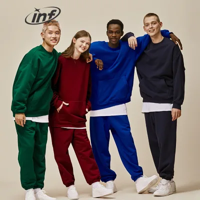 QUICKSHOW Blank Loose Tracksuit Fall Sets Mens Designer Clothes Famous Brands Men Sports Leisure Clothing Sets