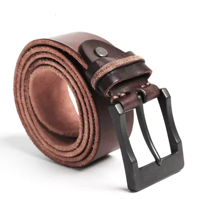 Manufacturer Luxury Classic Casual Cowhide One Piece Men's Real Pure Genuine Leather Belts