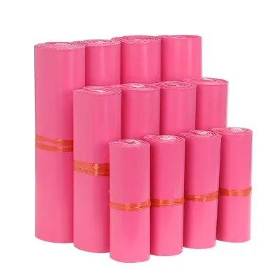 Wholesale Eco Friendly Shipping Bag Pink Poly Mailing Bag Envelope Clothing Packing Plastic Polythene Mailing Mailer