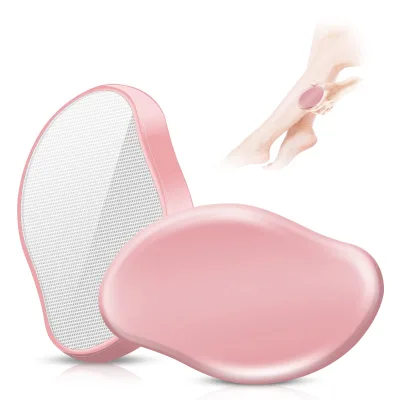 2023 Newest Crystal Hair Eraser Painless Micro Nano Hair Remove Crystal Rub Hair Glass Remover Tools for Leg