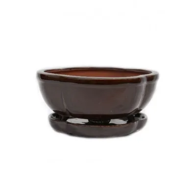 Custom Handmade Ceramic Planter Pot Folk Art Style Eco-Friendly Lightweight Durable Wholesale Bonsai Pot