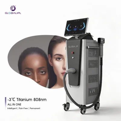 Strong Energy CE Approved ICE Titanium 4 Wavelength Diode Laser Hair Removal Machine 755 808 1064nm Stationary with Touch Screen