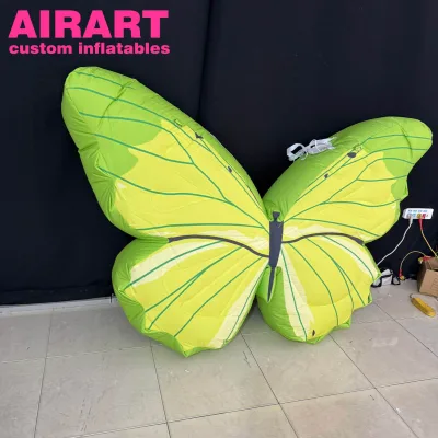 Beautiful Butterfly,Inflatable Butterfly,Green Inflating Butterfly for Decorating Blow up Butterfly Inflatables
