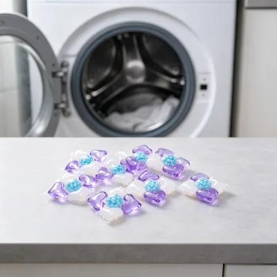 Large Capacity Low Foam Laundry Pods Long Lasting Antibacterial Stain Removal Garment Care Concentrated Beads