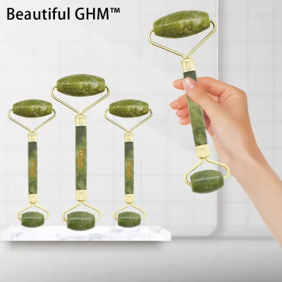 Home Use Equipment Natural Green Jade Roller Massage Tool
