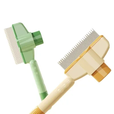 Universal Self-Cleaning Needle Comb for Combing Including Row & Flea Comb Features