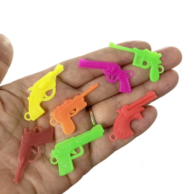 Kids Mini Pistol Gun Model Plastic Promotional Toys for 50 mm Capsule Gifts