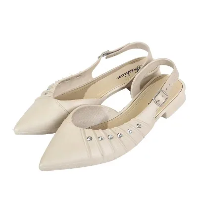 Hot Sale Factory Wholesale Summer New Fashion Chunky Heels Pointed Toe Sandals Summer New Korean Version of Casual Single Shoe