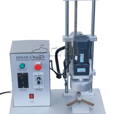 Semi Automatic Electric Motor Tabletop Capping Sealing Machine for Glass Plastic Bottles and Cans