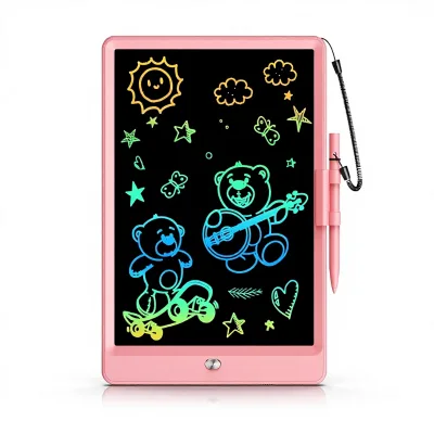 Bravokids 10-Inch Plastic LCD Electronic Drawing Pad & Doodle Board Educational Gift for 3-8 Year Olds Girls Boys