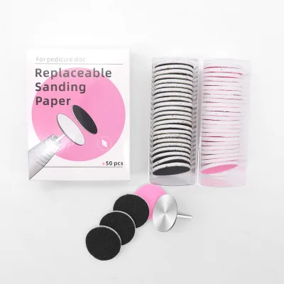 Electric Foot File Replacement Discs Sandpaper Self-Adhesive Round Sandpaper Pads