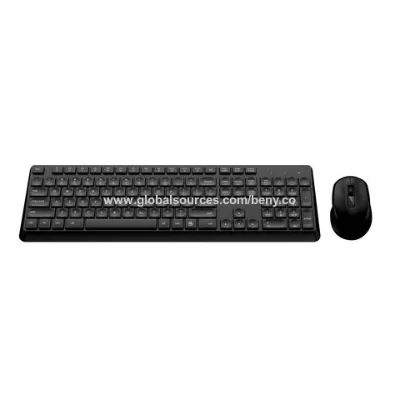 Wireless Combo with Silent Operation Mouse, Full Size Keyboard, 1600 DPI, Integrated Multimedia, ON/Off, Power Saving Mode, 2.4GHz