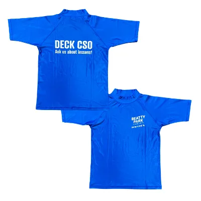Full Sublimation Customized  All Size  Swim School Rash Shirts