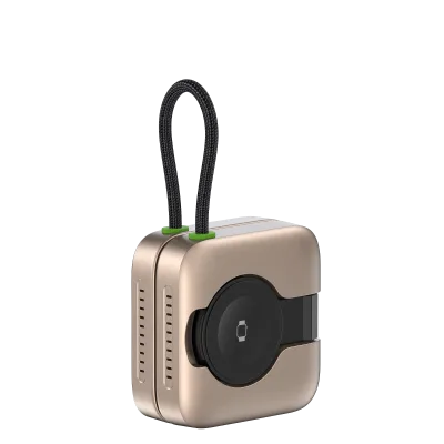Plastic Portable 15W 3-in-1 Mini Pocket Magnetic Fast Charging Wireless Charger for Microphone & Mobile Devices