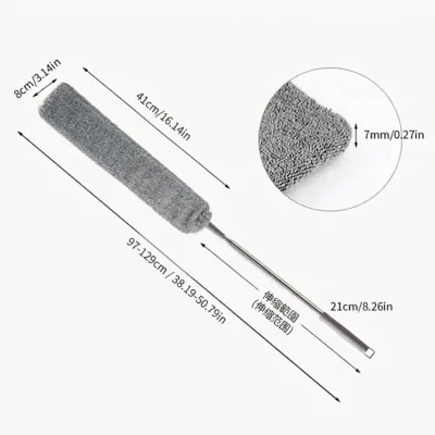 Classic Home Feather Duster for Car Cleaning Telescopic Microfiber Adjustable Flexible Brush