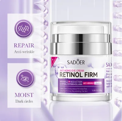 SADOER Collagen Vitamin C Anti-Wrinkle Eye Neck Cream Emu Oil-Moisturizing Nourishing Rejuvenating Whitening for All Skin Types
