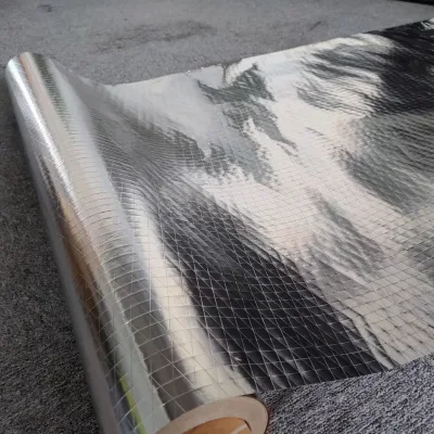 High Tensilewoven Fabric Insulation Facing Insulation Aluminum Foil Heat Reflect Woven Fabric Factory Supplier