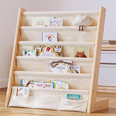 Modern Wooden Book Display Rack, Children's Wooden Bookshelf, Book Display Rack, Children's Daycare Bookshelf