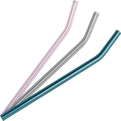 top selling reusable glass straws smoothie drinking straws for milkshakes