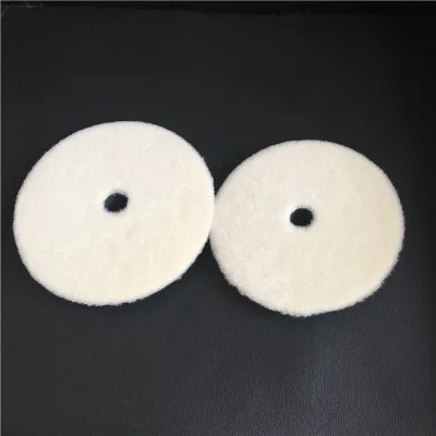 100% Wool White 5inch Car Polish Pad Wheel