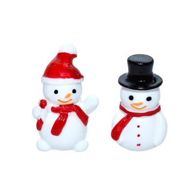 Christmas Mini Snowman Figurines Miniature Snowmen Figurines Christmas Micro Landscape Ornament