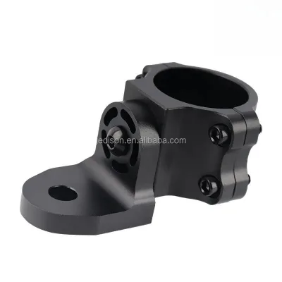 Can Adjusted 360° Bracketing for Fix Flags on 1.75" to 1.85" UTV Roll Cage Equipped With a Black Whip Shaped Light Bracket