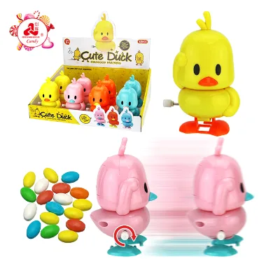 Children's Toy  Cartoon Yellow Duck Walking Cute Duck Toy Candy