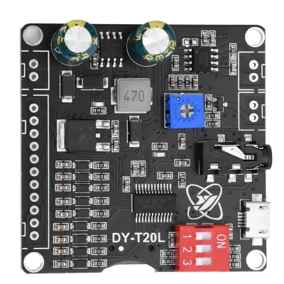 DY-T20L DC6-35V 10W/20W Voice MP3 Playback Control Module One-on-one Trigger Audio Module Supports USB Flash Drive TF-T20L Micro