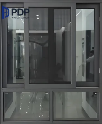 Custom Private Design Double-Glazed Heat Insulation Stainless Steel Aluminum Windows Living Room