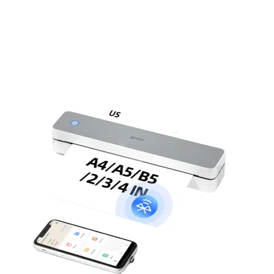 For Portable Thermal A4 Printer 300DPI 2600mAh Battery Supports 210mm Width Thermal Paper Printing Mobile Phone USB+ for