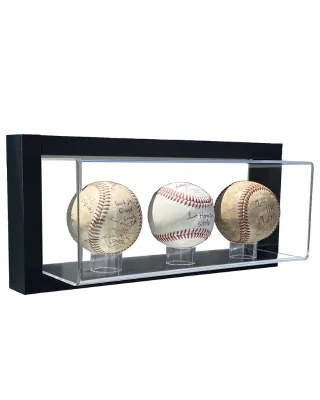 Wall Mounting Acrylic Baseball Holder Box Official Baseballs Display UV Protecting Lucite Autographed Ball Framed Case